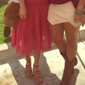 K. Jacques Flatform Platform Brown Sandal w/ Cork